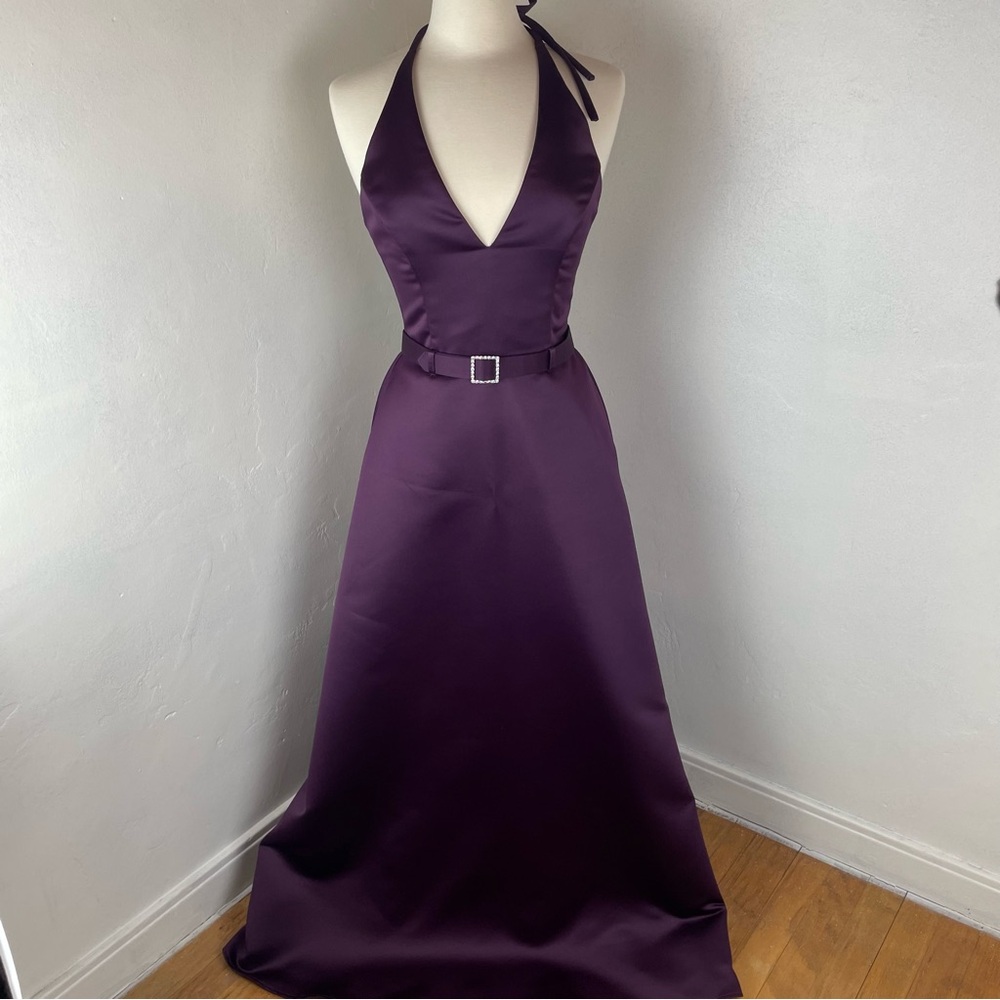Jessica McClintock Bridal Deep Purple Gown